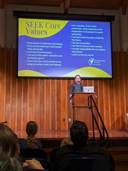 SEEK Core Values read by Helen Schrenk