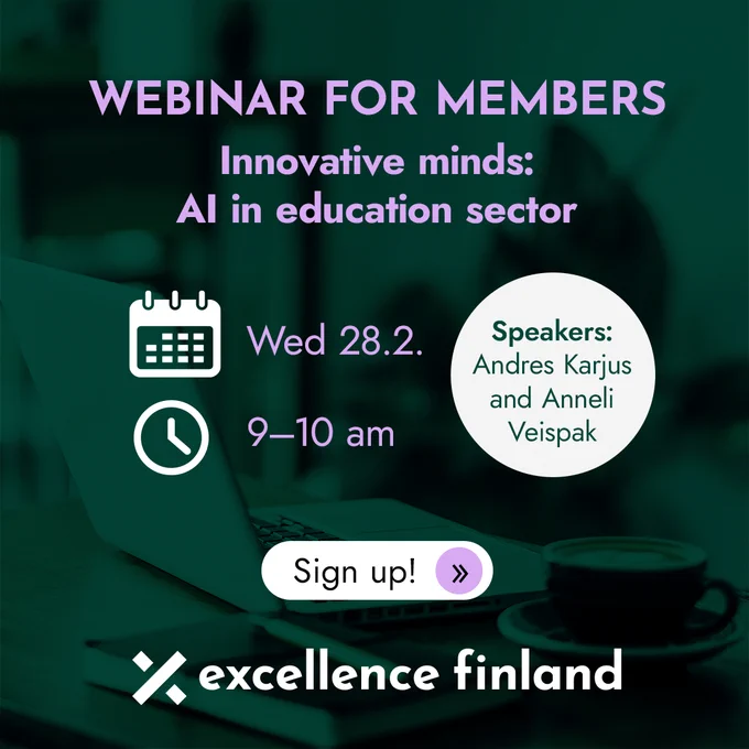 Webinar for members: AI in education sector