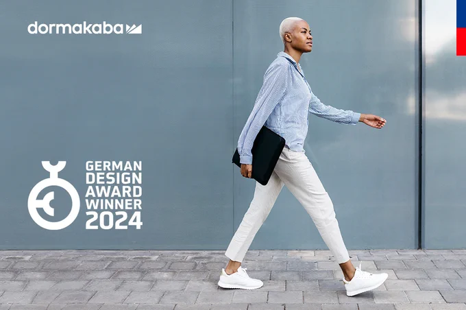 dormakaba branding asset as header for Dusted blog about award winning branding