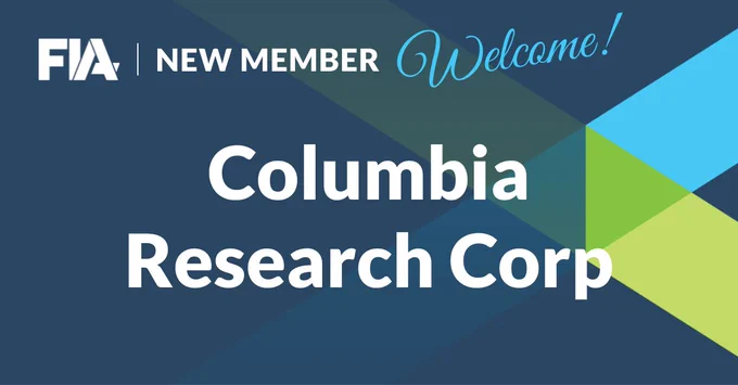 FIA welcomes new member Columbia Research Corp! 