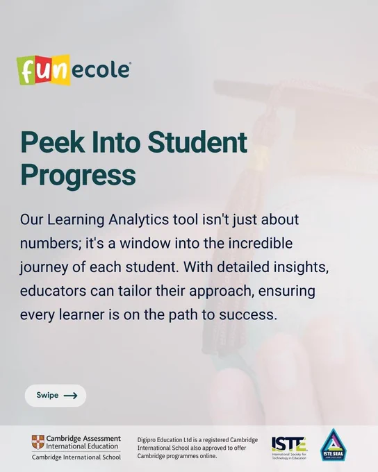 Why FUNecole Learning Analytics?

✔️ Learning-Centric Approach: We measure progress, not just performance.
✔️ Holistic Insight: We focus on students' cognitive development.
✔️ Empower Educators: Tailor teaching methods for maximum impact.
✔️ Student-Centric: It's not just data; it's a roadmap to success for each student.

𝑫𝒐𝒏'𝒕 𝒎𝒊𝒔𝒔 𝒐𝒖𝒕 𝒐𝒏 𝒕𝒉𝒊𝒔 𝒐𝒑𝒑𝒐𝒓𝒕𝒖𝒏𝒊𝒕𝒚! 

👉 Request a demo today via our website (www.funecole.com) and explore the limitless potential that FUNecole® provides in education.

📧 For inquiries, please contact us at sales@funecole.com or call us at  3572655000.

-----

#primaryschool #schools #school #teachers #teaching #onlinelearning #onlinelearningforkids #elearning #elearningtips #onlineeducation #education #education #educational #edtech #edtechchat #technology #digitalskills #digitalliteracy #stream #science #computerscience #engineer #maths #arts #coding #FUNecole #funecole #digiproeducation