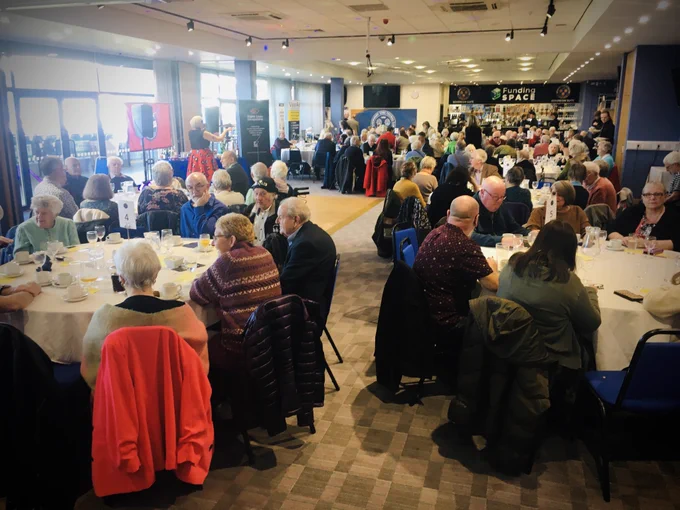 Another image of how busy the event was.