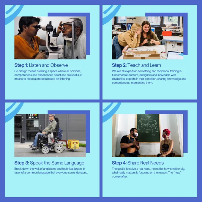 The 8 steps of Careables for paticipatory design