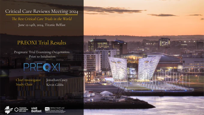 Flyer for the PREOXI trial results at CCR24