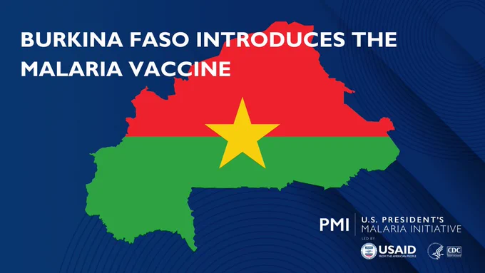 Burkina Faso introduces the malaria vaccine. 