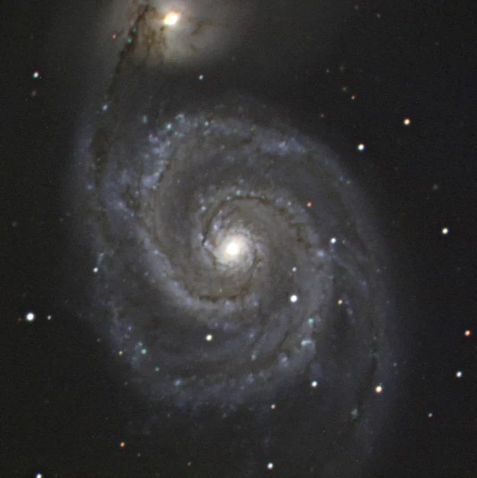 The whirlpool spiral galaxy