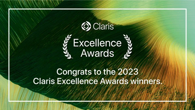 Grahic congratulating the 2023 Claris Excellence Award winners.