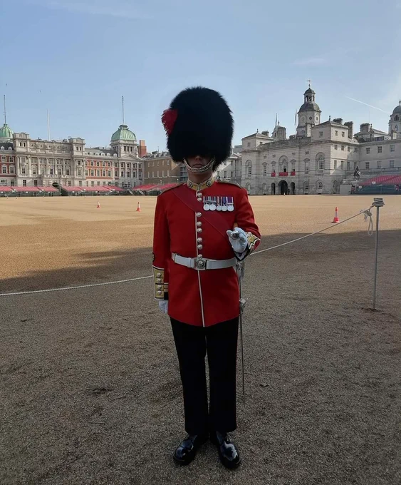 Warrant Office Class Two, Simon Hunt from The Coldstream Guards 