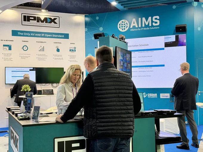 AIMS Announces Finalization of Key IPMX Standards Documents
Read More https://audioxpress.com/news/aims-announces-finalization-of-key-ipmx-standards-documents

At #ISE2024, the Alliance for IP Media Solutions (AIMS) promoted once again the Internet Protocol Media Experience (IPMX) standard efforts with a series of initiatives focused specifically on the development and adoption of #IPMX. At the Barcelona show, the Video Services Forum (VSF) and AIMS announced a significant milestone in the development of the IPMX standards, progressing from from draft to finalized specifications.

#signaldistribution  #interoperability  #VideoServicesForum  