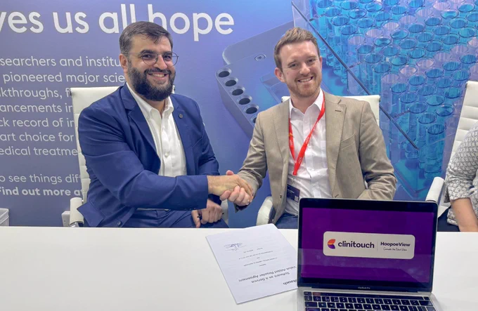 Contract signing ceremony at Arab Health