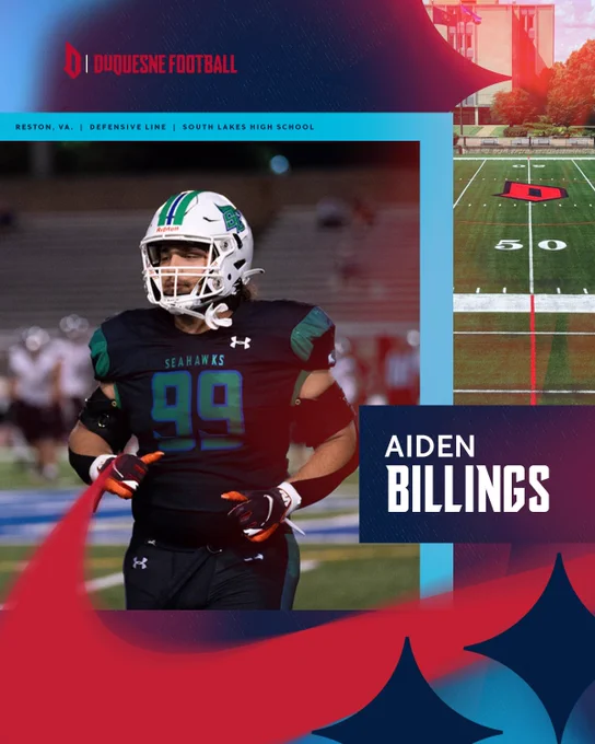 Aiden Billings welcome graphic