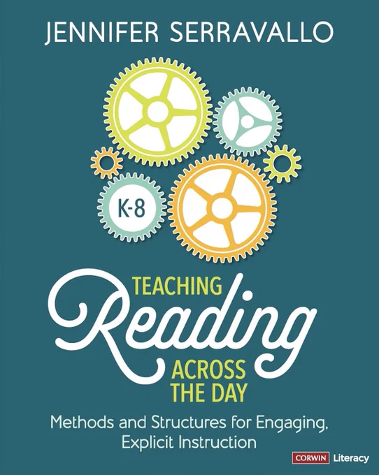 Book cover of Teaching Reading Across the Day by Jennifer Serravallo Grades k-8