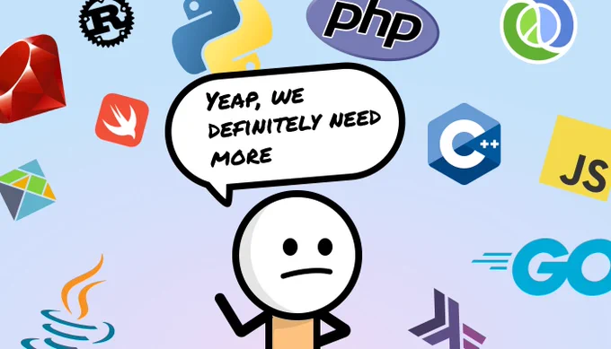 We don’t need another coding language