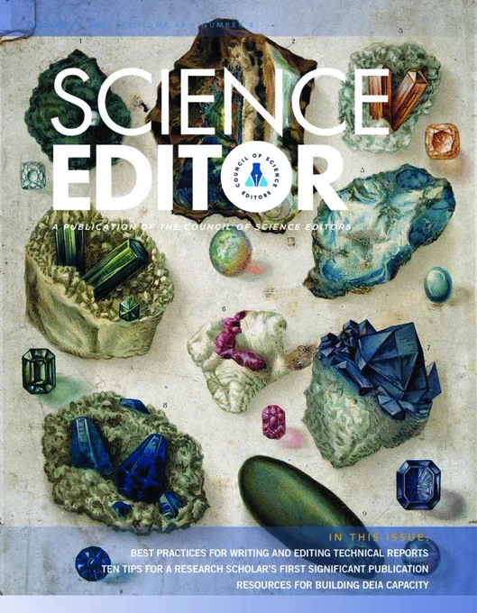 December 2023 Cover of Science Editor