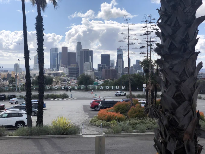 #DTLA from Dodger Stadium 