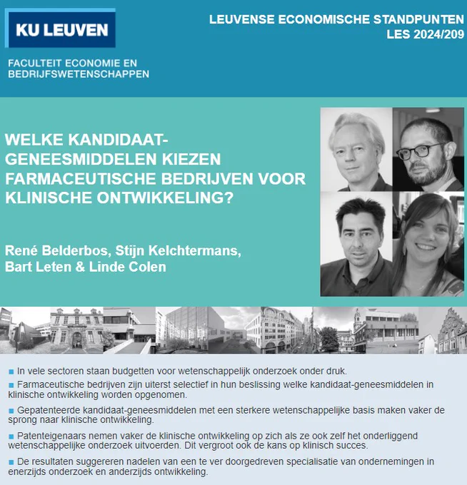 Titelpagina Leuvens Economisch Standpunt LES 2024/209