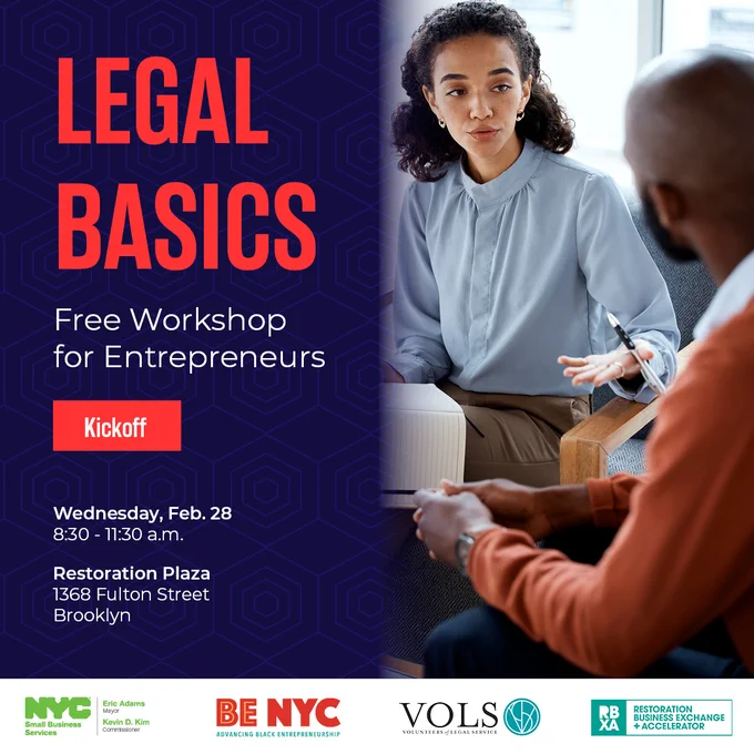 Legal Basics. Free Workshop for Entrepreneurs.