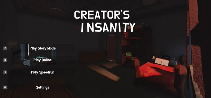 New menu for Creator's Insanity