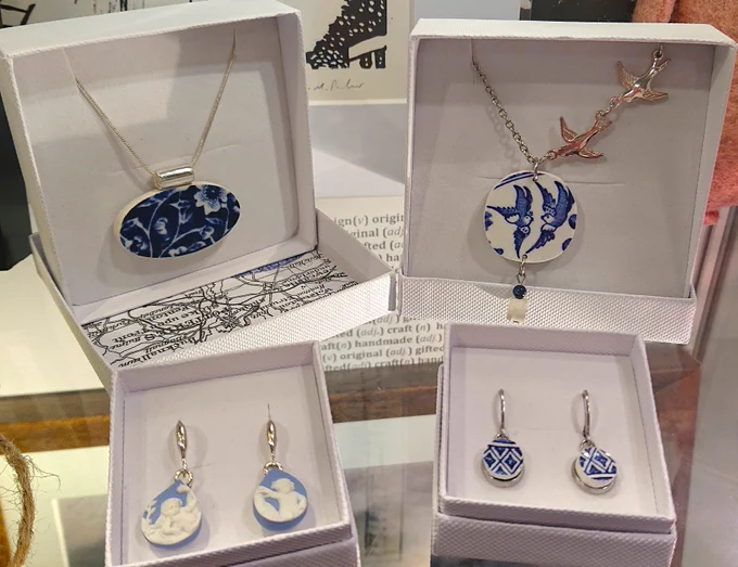 Handmade jewellery in the Brampton Museum shop