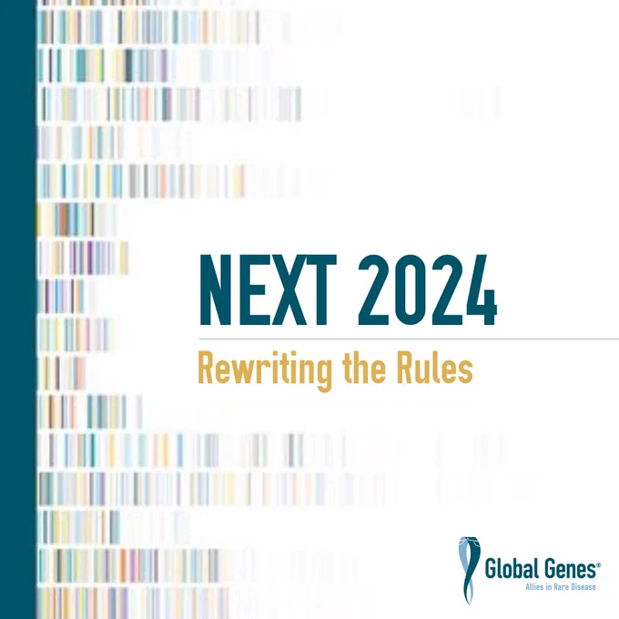 We are pleased to announce the release of NEXT Report 2024: Rewriting the Rules. Despite facing financial challenges, the rare disease sector has made remarkable strides with a notable surge in the approval of new medications.

Download the 2024 NEXT Report now to see how next-generation patient advocates have been instrumental in driving research, drug development, and new ways to accelerate the diagnosis of rare diseases. Download here: https://go.globalgenes.org/NEXT-2024

#NEXTReport #NEXTReport2024 #GlobalGenes #NextGenerationAdvocacy #DrugDevelopment #RareDiseaseResearch #CareAboutRare #PatientAdvocacy #PatientAdvocate #RewritingtheRules