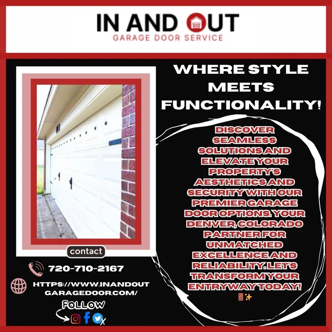 👇 | Contact us at:
☎ | 720-710-2167
🌐 | Visit https://inandoutgaragedoor.com/