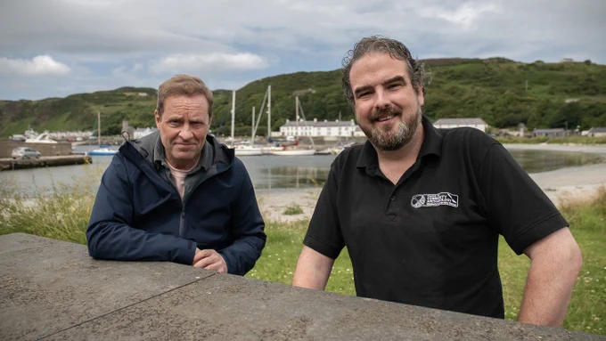 Ardal O'Hanlon and Brian Sloan at Rathlin Island
