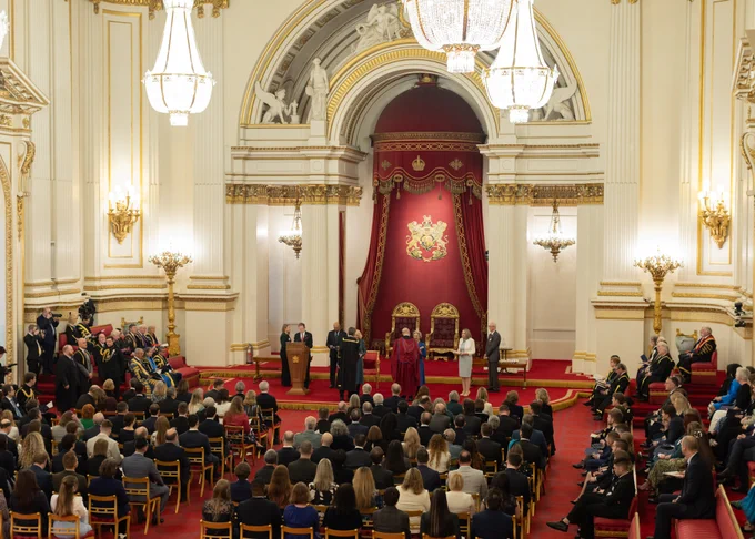 Researchers at the ICR receiving a Queen's Anniversary Prize at Buckingham Palace.