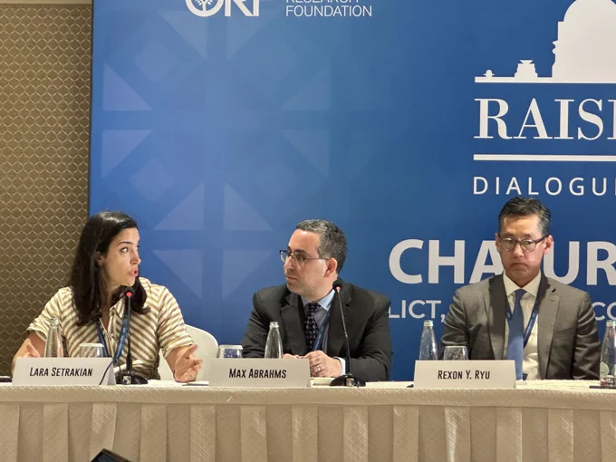 Lara Setrakian  at Raisina Dialogue 2024