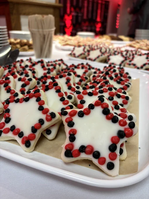 Cookies prepared by Dining Services.