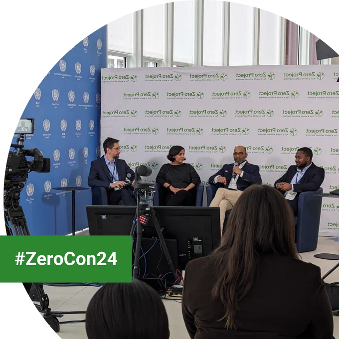#ZeroCon24 Photo: Speakers during the fireside chat about Expanding to Austria – Learn first-hand from innovative businesses in Vienna.