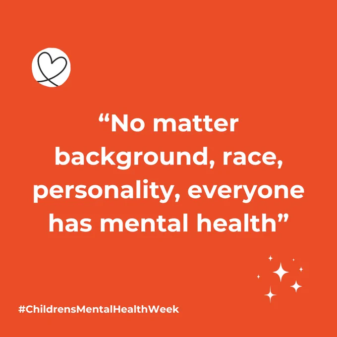 Quote reads: “No matter background, race, personality, everyone has mental health”