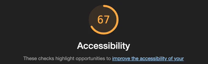 Lightroom score of a local website (not one of ours!)