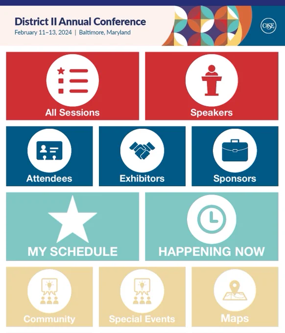 Screenshot of CASED2 app.
