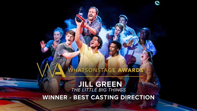 Graphic shows a scene from The Little Big Things. Text reads: Best Casting Direction: Jill Green Casting, The Little Big Things.