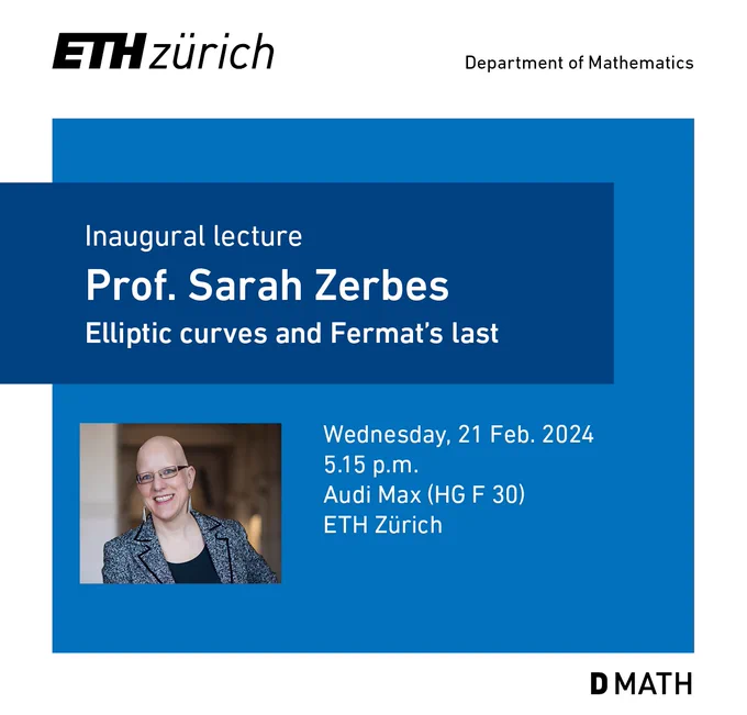 Inaugural lecture, Sarah Zerbes, ETH Zurich, 21 February 2024