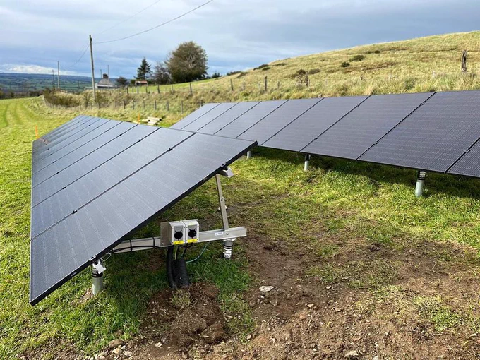 Ground-mounted solar panels | No More Digging Wales