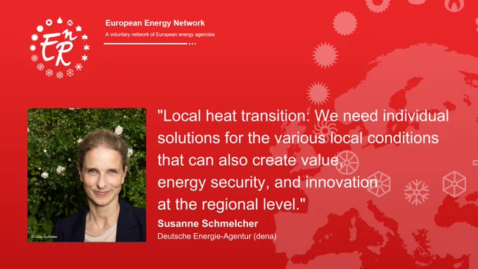 Susanne Schmelcher is working as a Director for Districts and Cities within the German Energy Agency (dena): "Local heat transition: We need individual solutions for the various local conditions that can also create value, energy security, and innovation at the regional level."