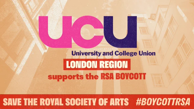 UCU London Region supports the RSA boycott.