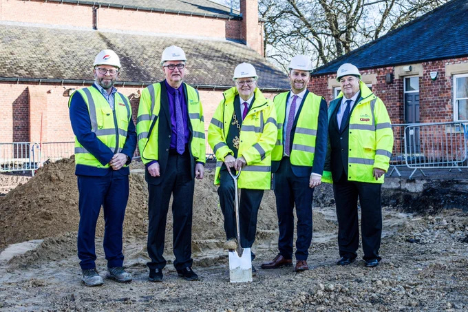 Construction work starting on the new extension to Preston Park Museum.
