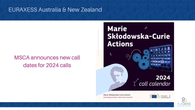 MSCA announces new call dates for 2024 calls