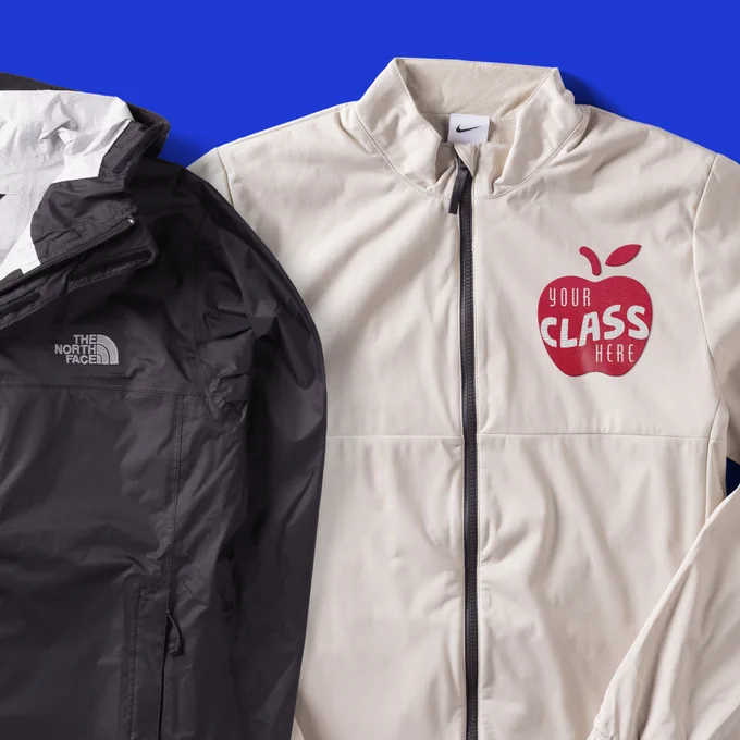 Laydown of outerwear.