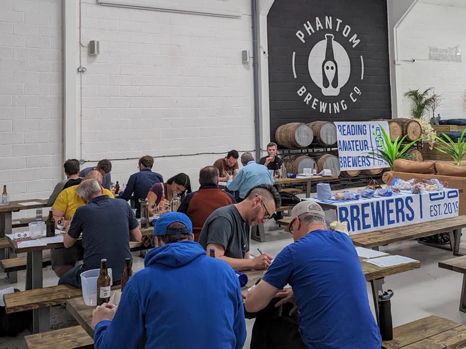 Sours and Sessions 2023 judging at Phantom Brew Co in Reading