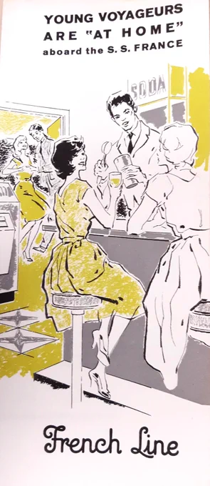 French Line marketing leaflet 1960s