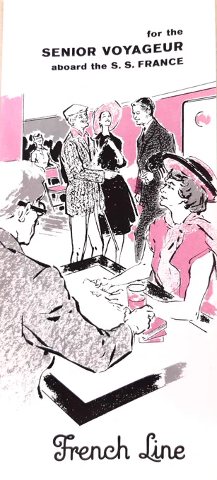 French Line marketing leaflet 1960s