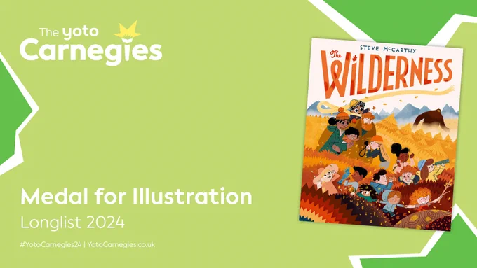 Graphic with The Wilderness by Steve McCarthy book cover
