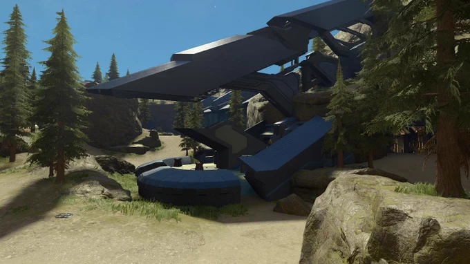 Screenshot of the community-made Forge map, Insolence.