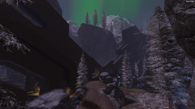 Screenshot of the community-made Forge map, Obituary.