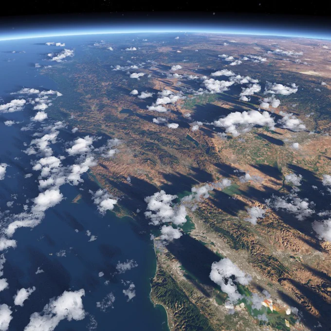 Test render from IDIA Lab of our DIY CGI Earth 3D model - for use in our Solar Eclipse and upcoming archeological projects.