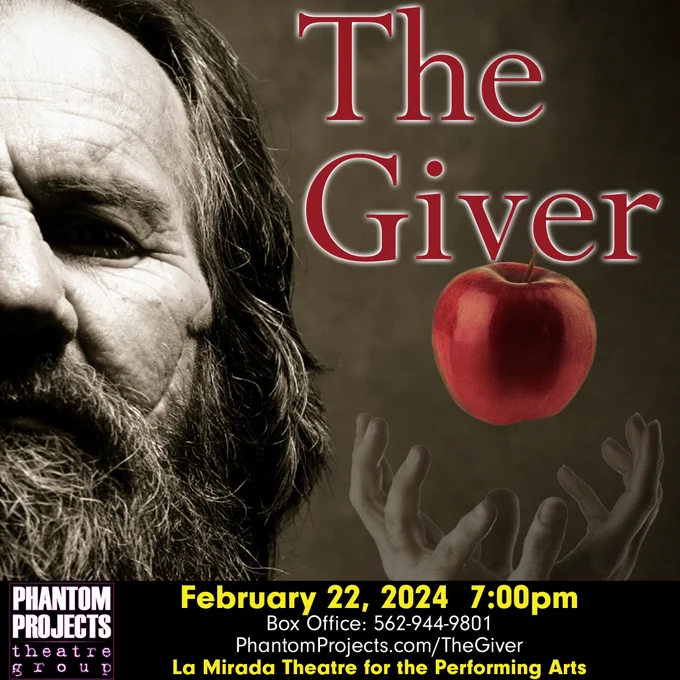 Phantom Projects Theatre Group continues their THEATRE FOR A TEEN AUDIENCE season at La Mirada Theatre for the Performing Arts with THE GIVER on February 22 at 7pm.
Tickets start at just $15 and La Mirada Students are free with school ID.
Based on one of the most influential novels of our time, The Giver is The powerful story of a 12-year-old-boy who experiences something incredible and undertakes something impossible.
Life in the community where Jonas lives is idyllic. No one thinks to ask questions. Everyone obeys. Everyone is the same. Except Jonas.
