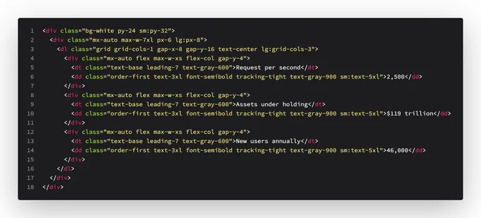 simple #tailwindcss example
